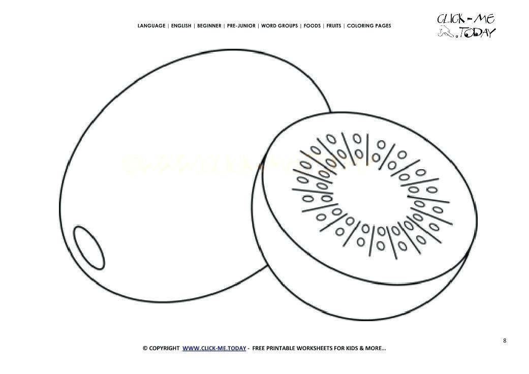 1041x736 Fruits Coloring Pages Kiwi Coloring Page Free Printable Kiwi Cut