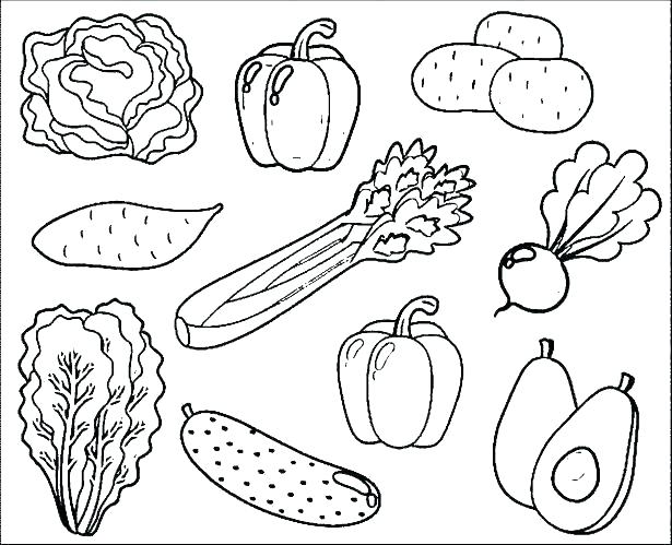 615x499 Fruit Coloring Page Vegetables Coloring Pages Fruits Coloring Book