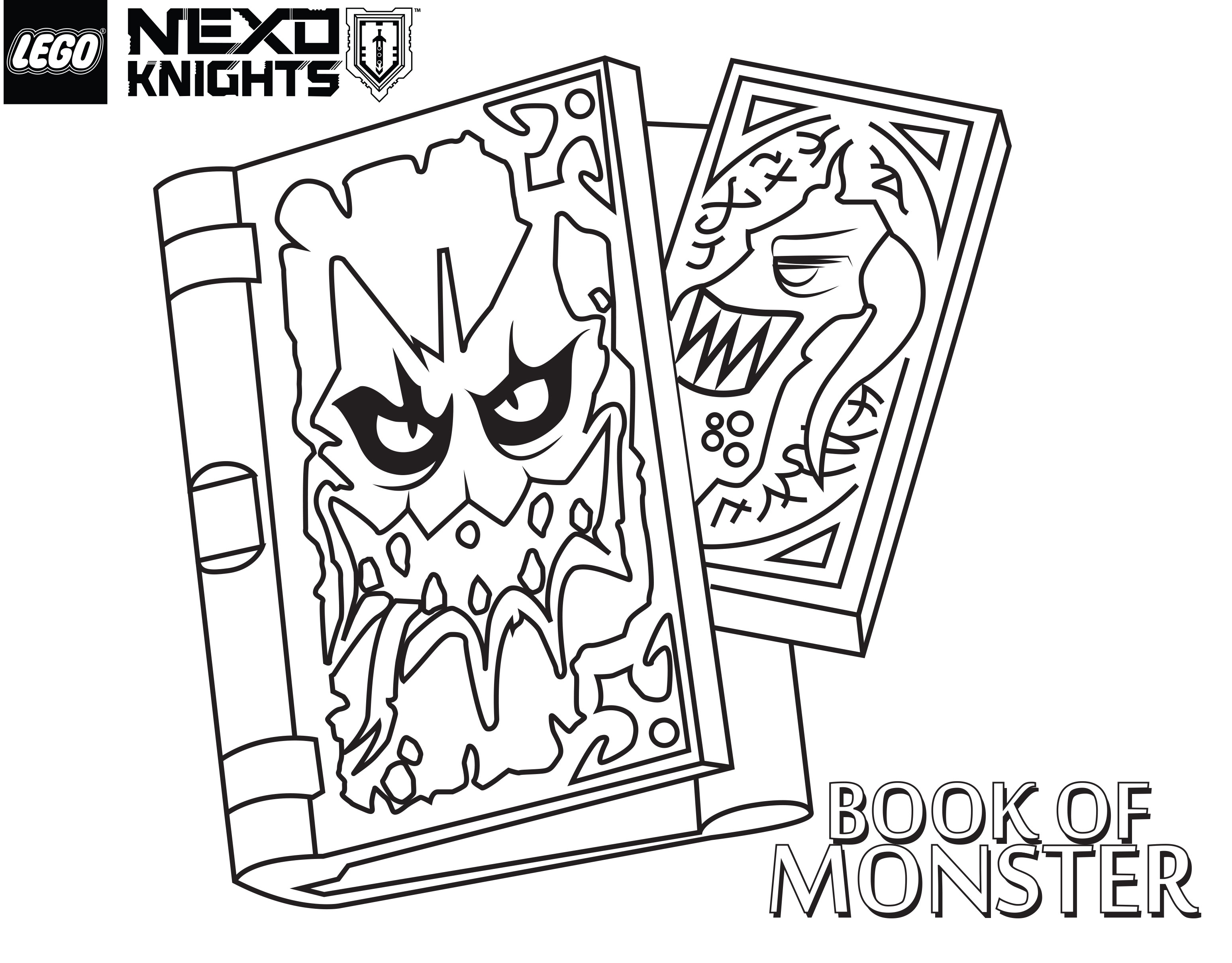 3092x2416 Lego Nexo Knights Coloring Pages Getcoloringpages Printable