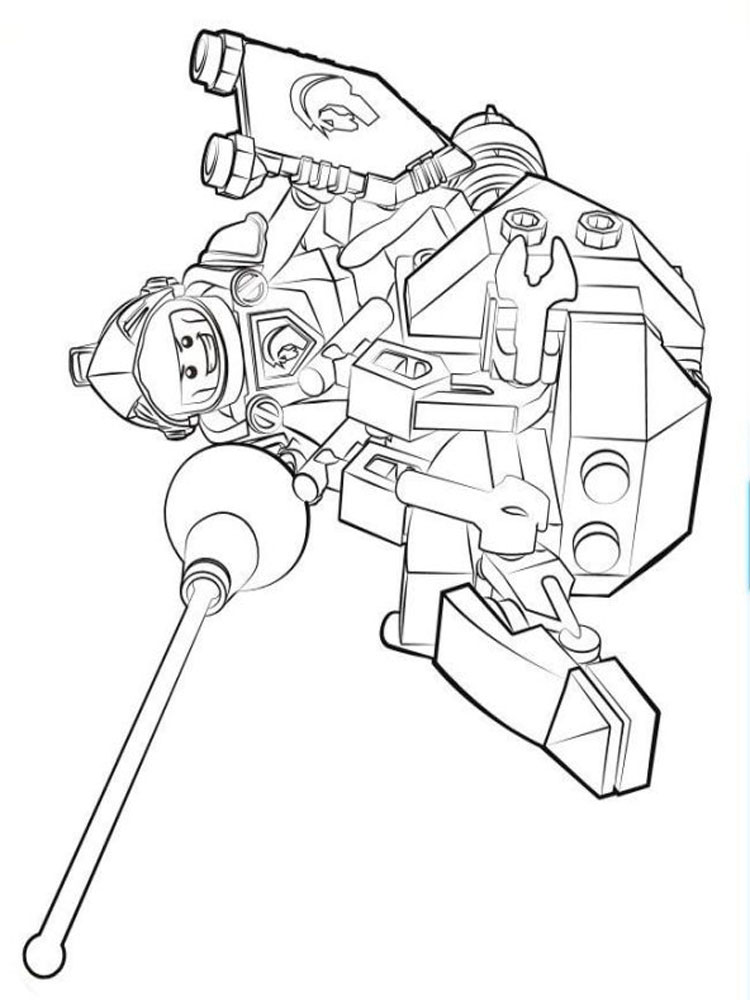 750x1000 Lego Nexo Knight Coloring Pages. Free Printable Lego Nexo Knight
