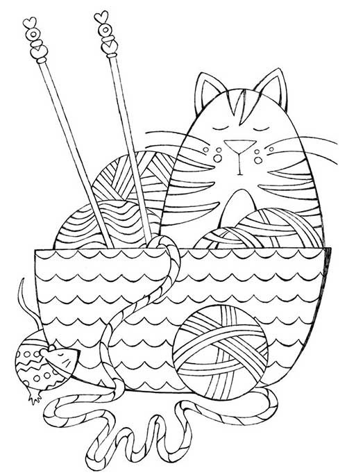 500x684 I Dream Of Yarn A Knit And Crochet Coloring Book