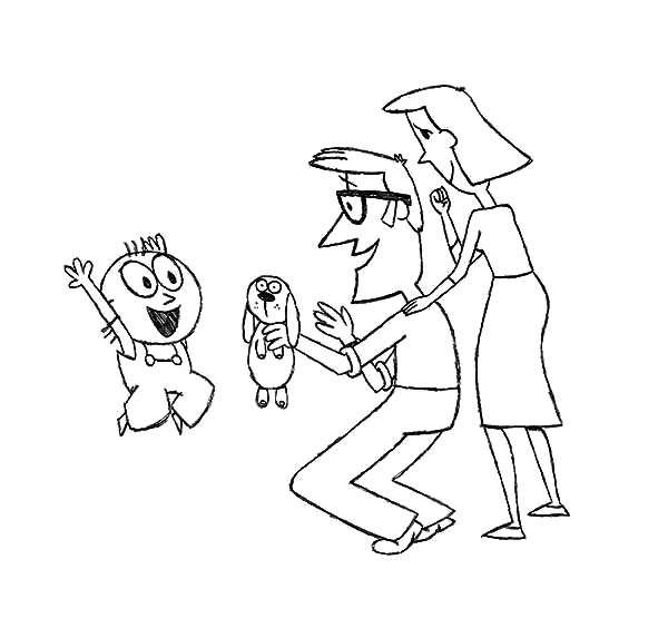 600x564 My Father Found My Knuffle Bunny Coloring Pages