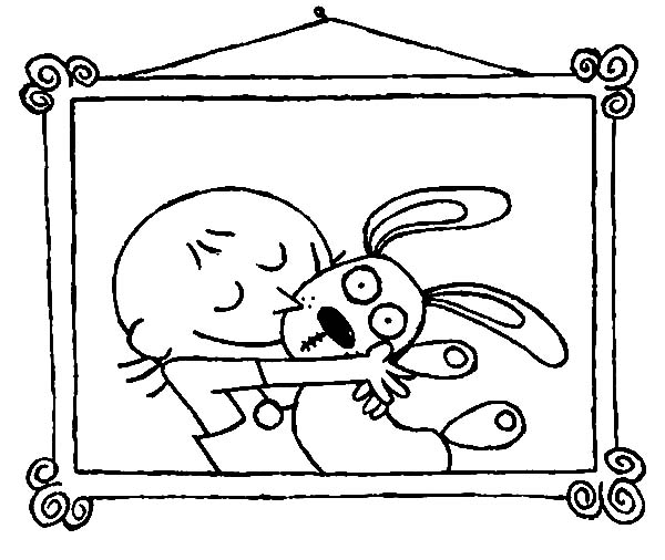 600x506 Trixie Love Her Knuffle Bunny Coloring Pages Download Print