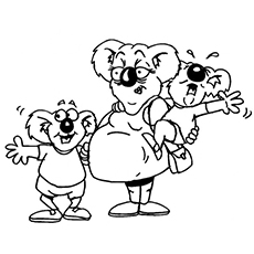 230x230 Koala Coloring Pages
