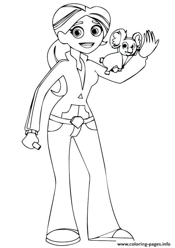 595x842 Wild Kratts Coloring Pages To Print Wild And Koala Coloring Pages