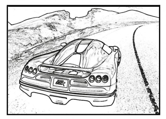 700x503 Koenigsegg Ccx Fast Street Car To Color Printable Free Online