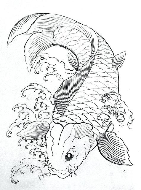 476x640 Fish Coloring Pages For Adults As Well As Fish Coloring Pages