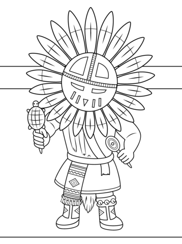 358x480 Kachina Coloring Sheets