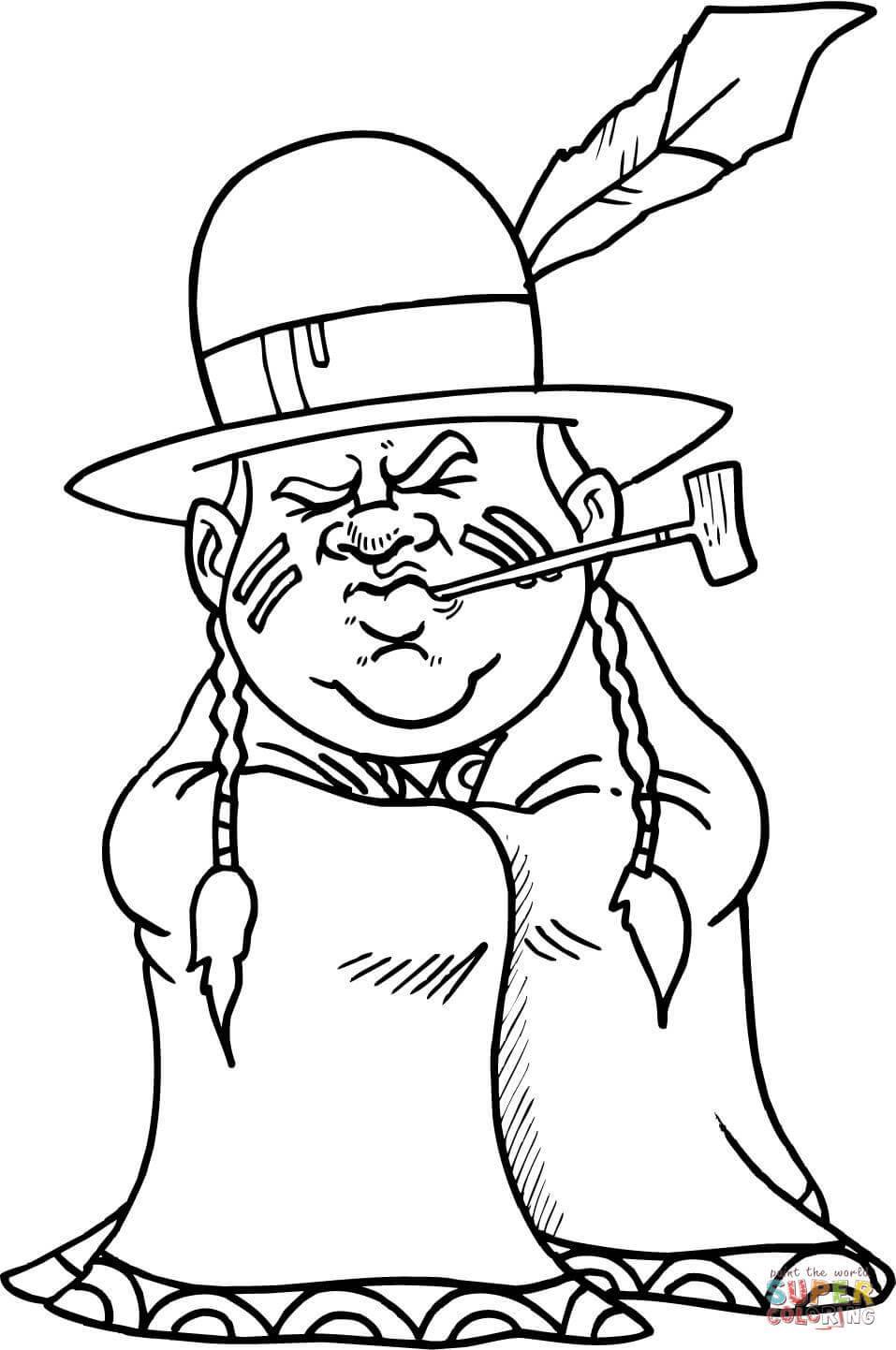 957x1442 Native American Coloring Pages For Adults