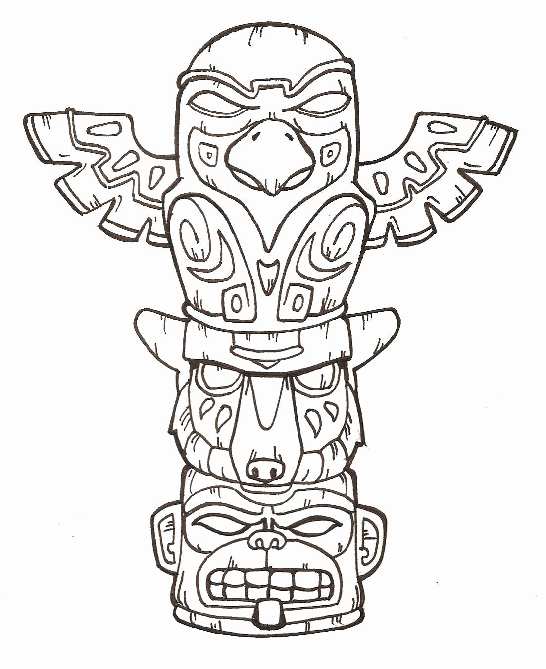 1103x1350 Totem Coloring Unique 20 Lovely Totem Pole Coloring Pages