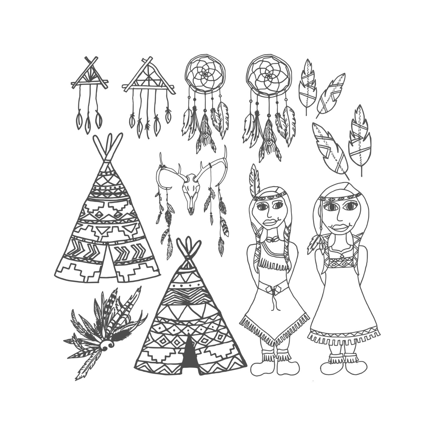 1500x1500 Tribal Coloring Page Printable Coloring Page Adult Coloring