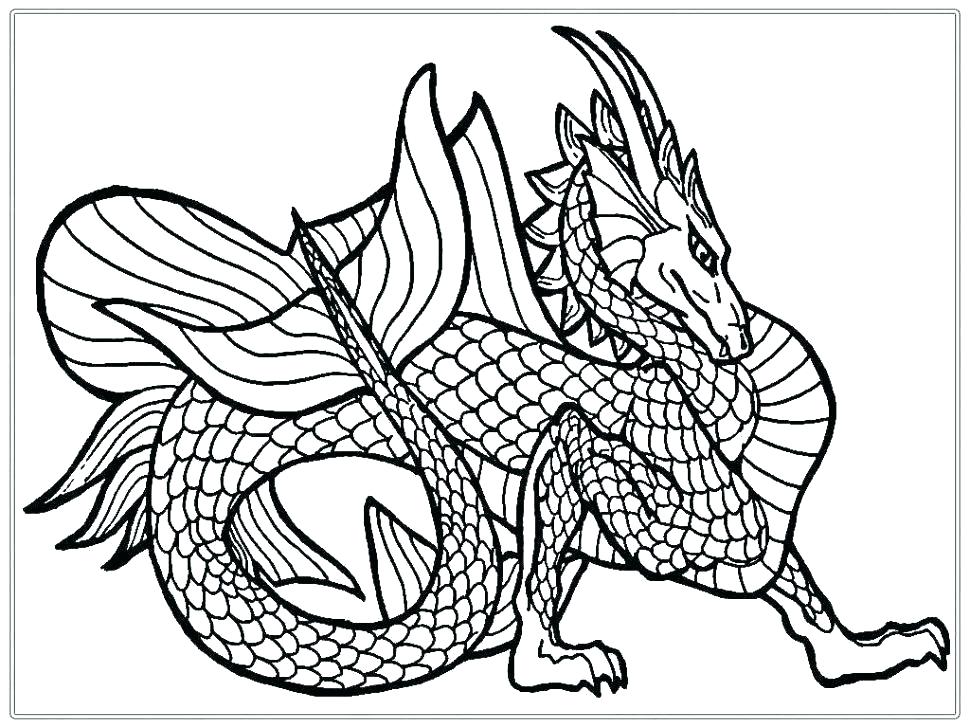 970x728 Coloring Page Of Komodo Dragon Kids Coloring Dragon Coloring Pages