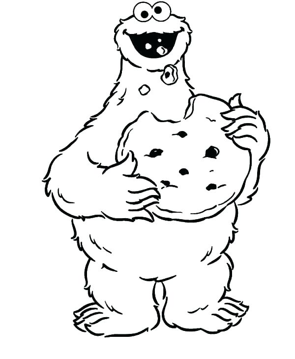 600x729 Cookie Coloring Pages Sweet Chocolate Chip Cookie Coloring Page