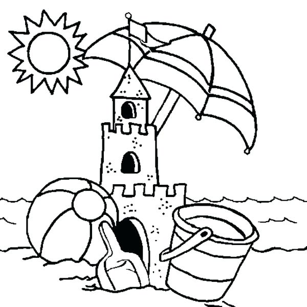 600x600 Sand Coloring Sand Castle Coloring Page Coloring Sand With Kool