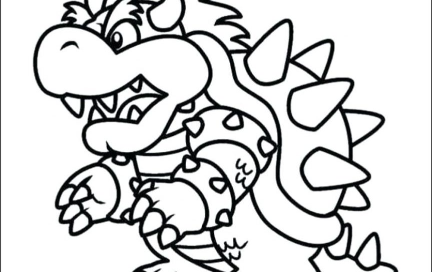 863x544 Mario Kart Koopa Troopa Cartoons Coloring Pages For Toddler