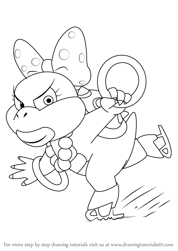 598x844 Super Mario Ludwig Coloring Pages