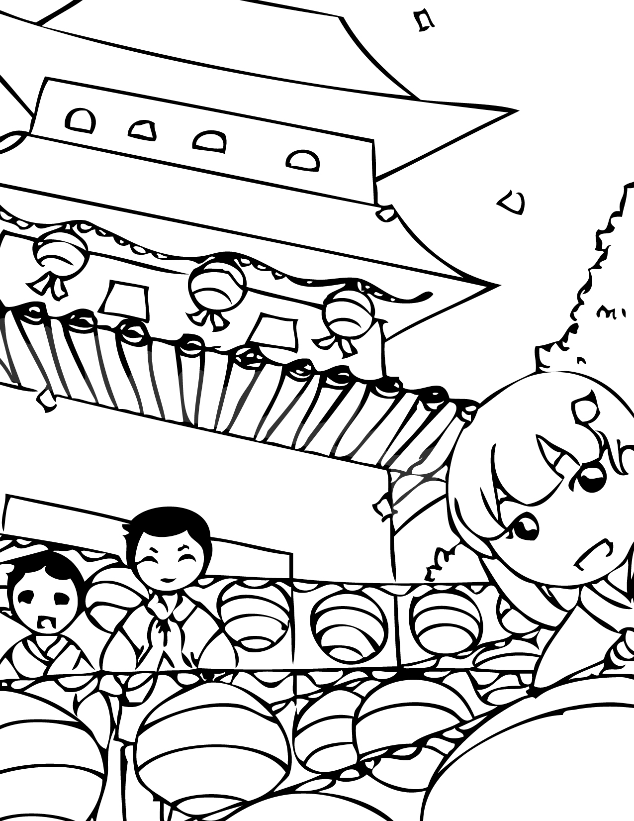 1275x1650 Buddha's Birthday Korean Coloring Pages Birthdays