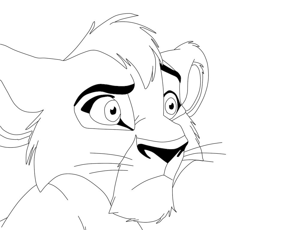 1024x768 Lion King Coloring Pages Kovu