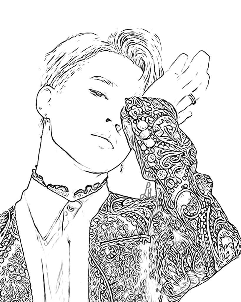 819x1024 Coloring Pages Kpop