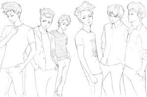 299x199 Exo Manga Chibi Exo Coloring Page By ~sketch Pan