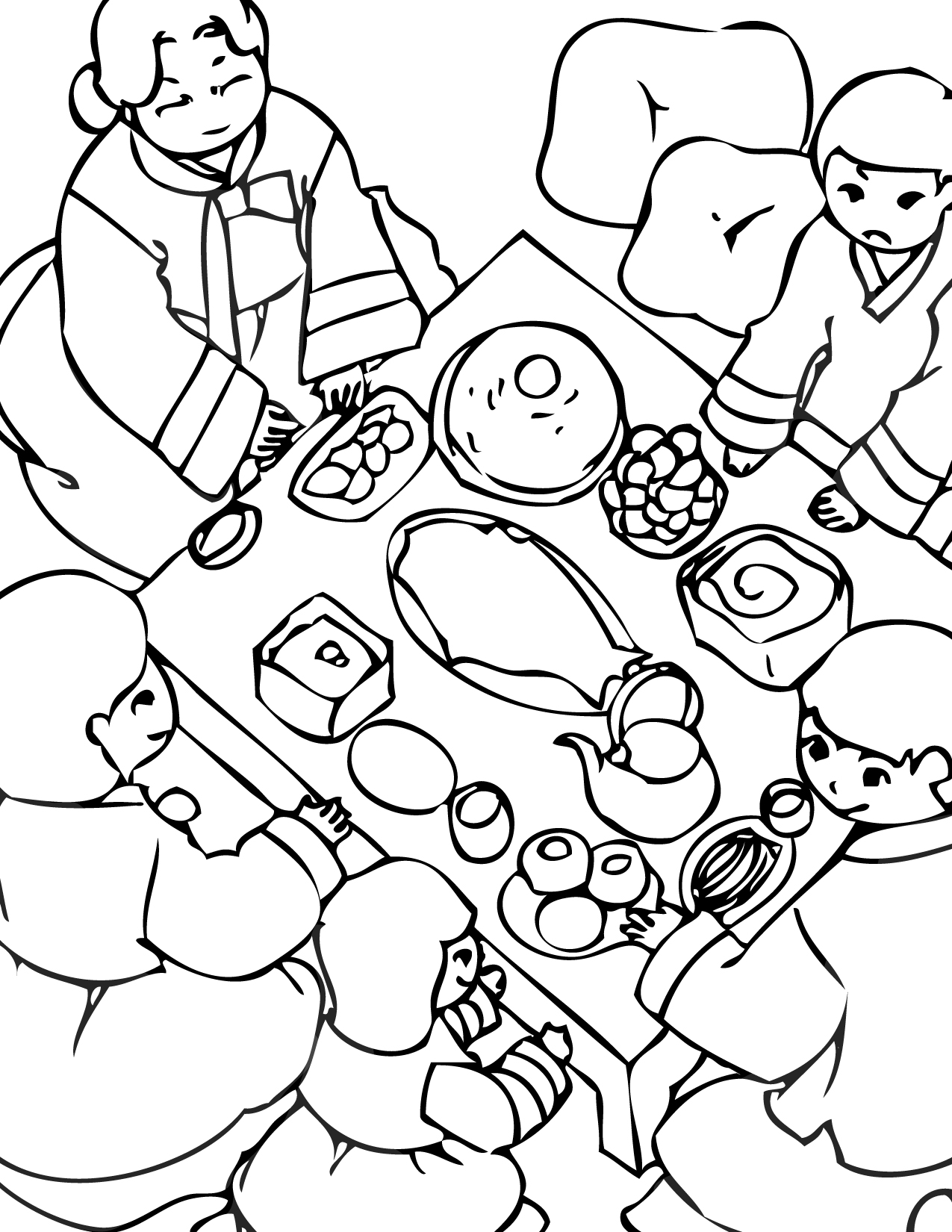 1275x1650 Willpower Korean Hanbok Coloring Pages Korea P