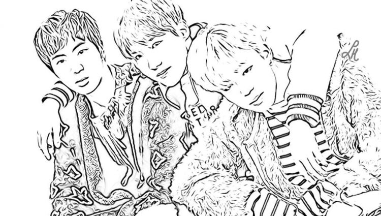 750x425 Coloring Pages Kpop Bts Coloring Pages K Pop Amino Ideas