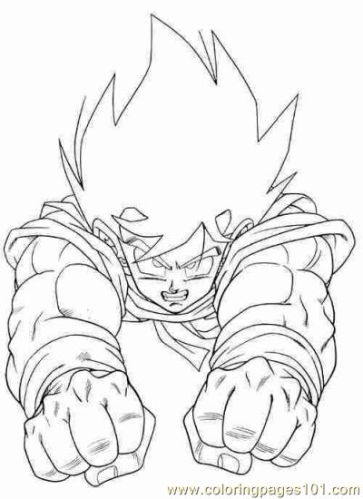 400x550 Goku01 Coloring Page