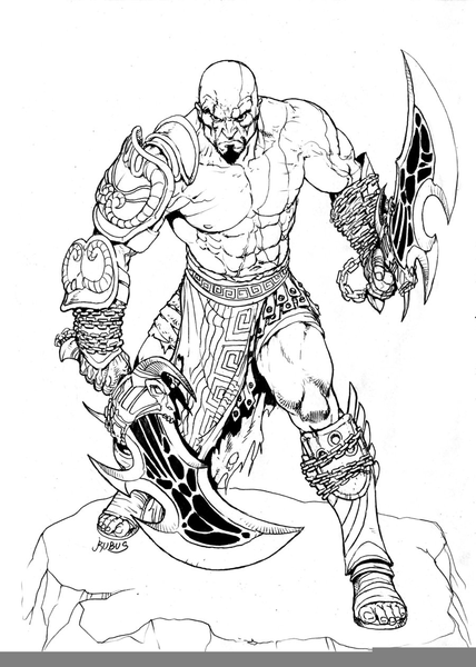 428x600 Kratos Coloring Pages Free Images
