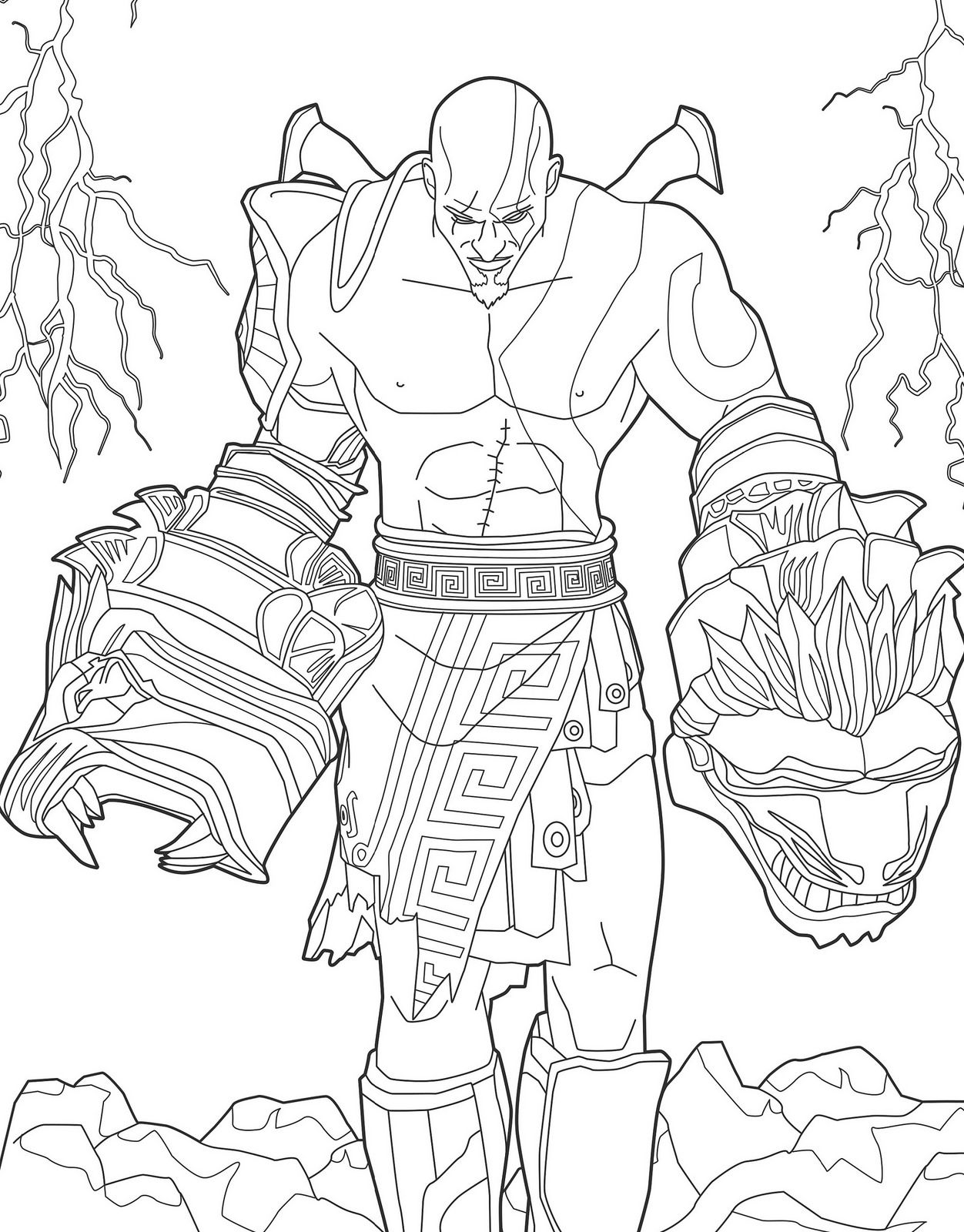 1252x1600 Kratos From God Of War!