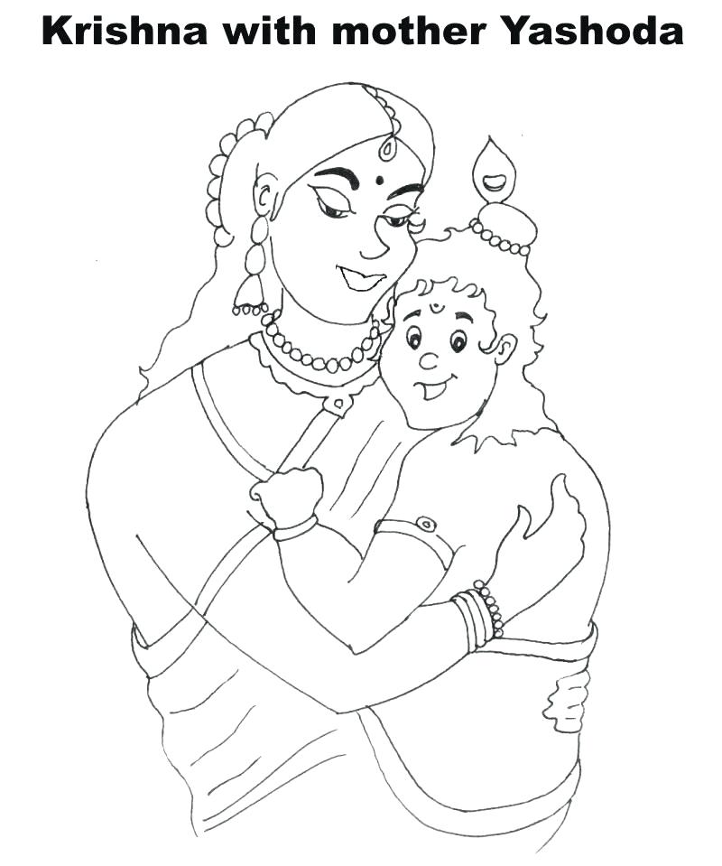 800x959 Lord Krishna Coloring Pages Free Lord Krishna Coloring Pages