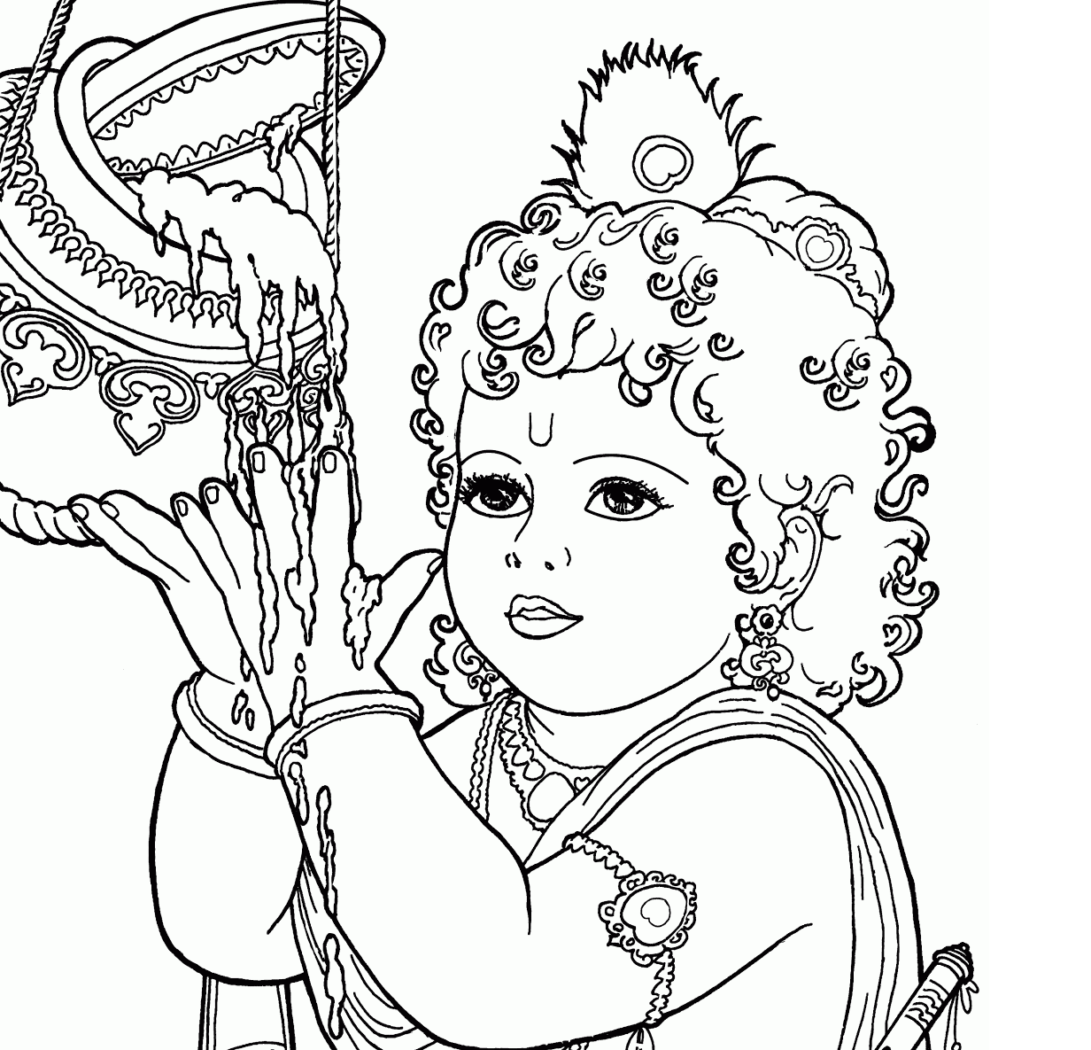 1232x1185 Lord Krishna Pictures For Drawing