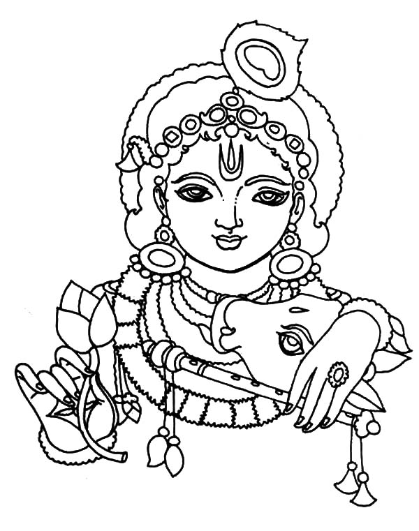 600x761 Picture Of Krishna Coloring Pages Picture Of Krishna Coloring