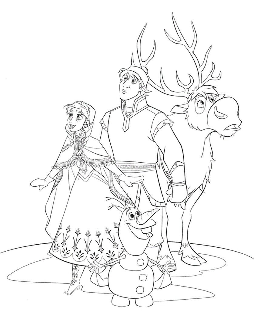 838x1028 Frozen Coloring Pages Anna Kristoff Wlj3nbsko Prince