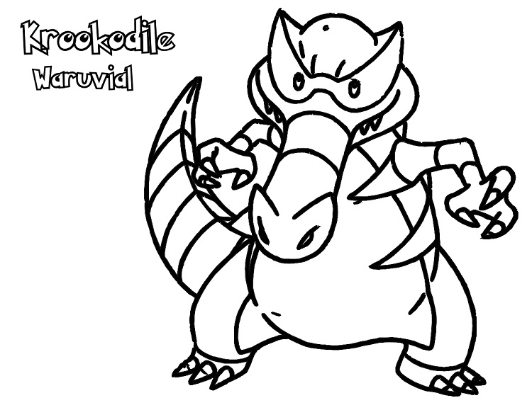 750x579 Krookodile Waruvial Coloring Page