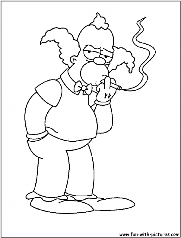 600x788 Scary Clown Printable Coloring Pages Scary Clown Coloring Pages
