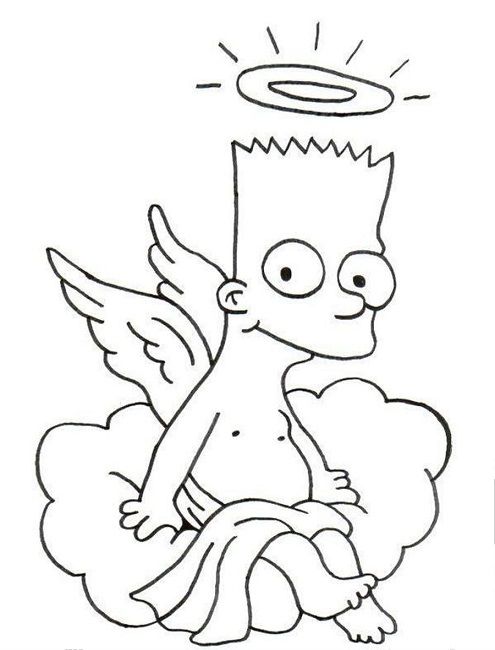 495x650 Simpsons Coloring Pages To Print Out Bart And Family Coloring