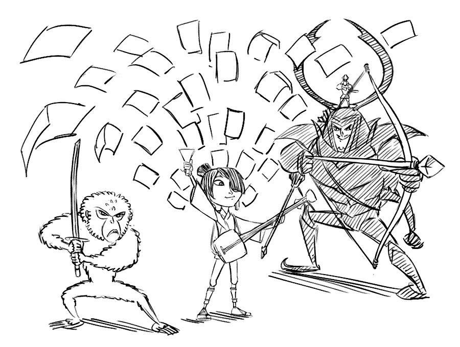 900x680 Kubo And The Two Strings Sketch