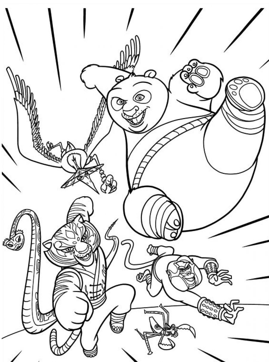 900x1210 Kung Fu Panda Coloring Pages Beautiful Printable Kung Fu Panda