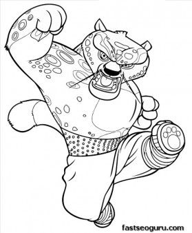 279x338 Printable Kung Fu Panda Tai Lung Coloring Pages
