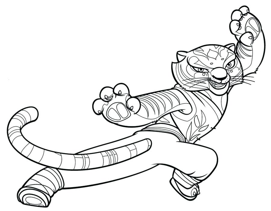 900x700 Panda Coloring Pages Kung Fu Panda Coloring Pages Tigress Kung Fu