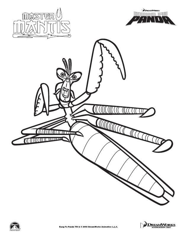 622x806 Kung Fu Panda Coloring Page 420875