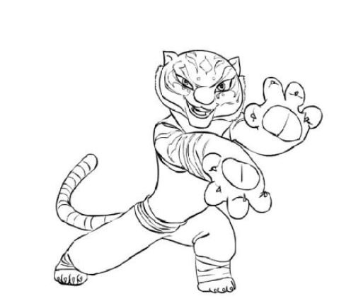 496x436 Kung Fu Panda Coloring Pages Team Colors