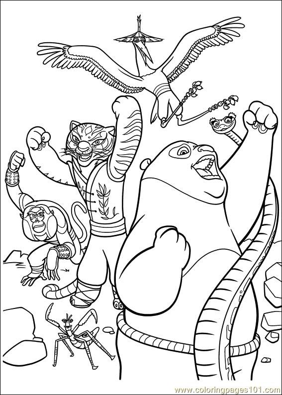 567x794 Kung Fu Panda 2 Coloring Pages Minister Coloring