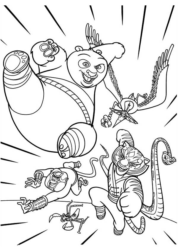 600x840 Kung Fu Panda Coloring Pages Free Printable Httpwwwkidsplaycolorwp