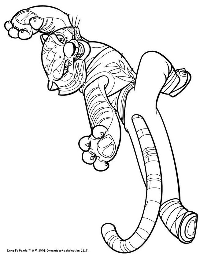 654x850 Tigress Coloring. Kung Fu Panda Disney And Other Favorite