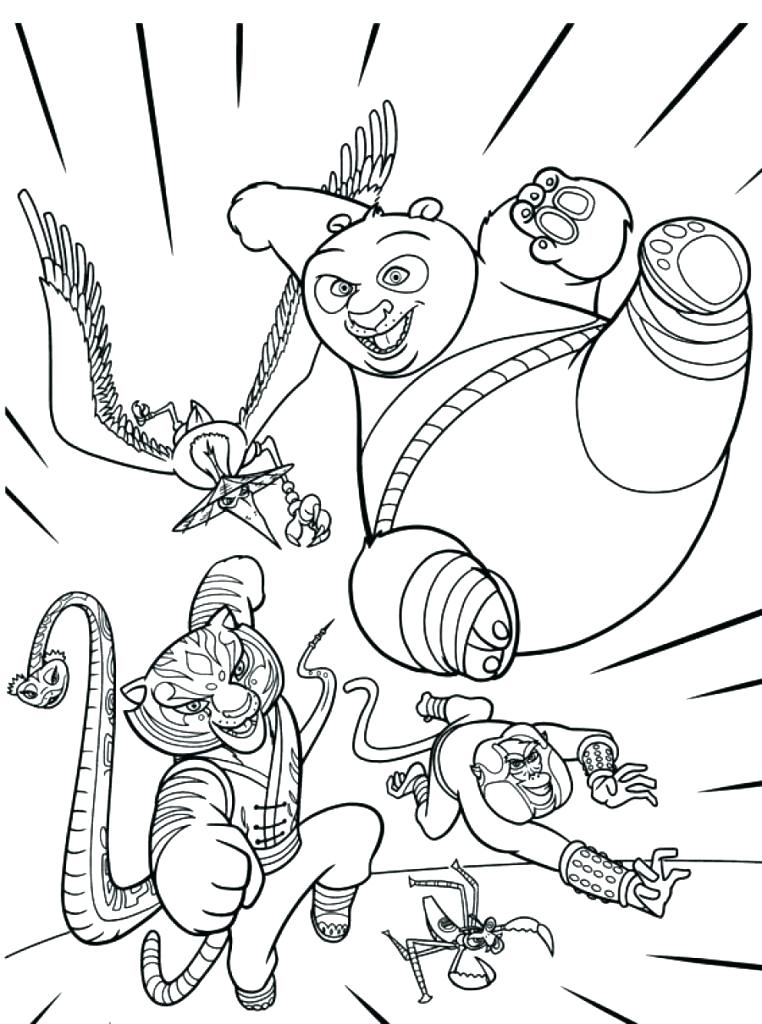 762x1024 Kung Fu Coloring Pages