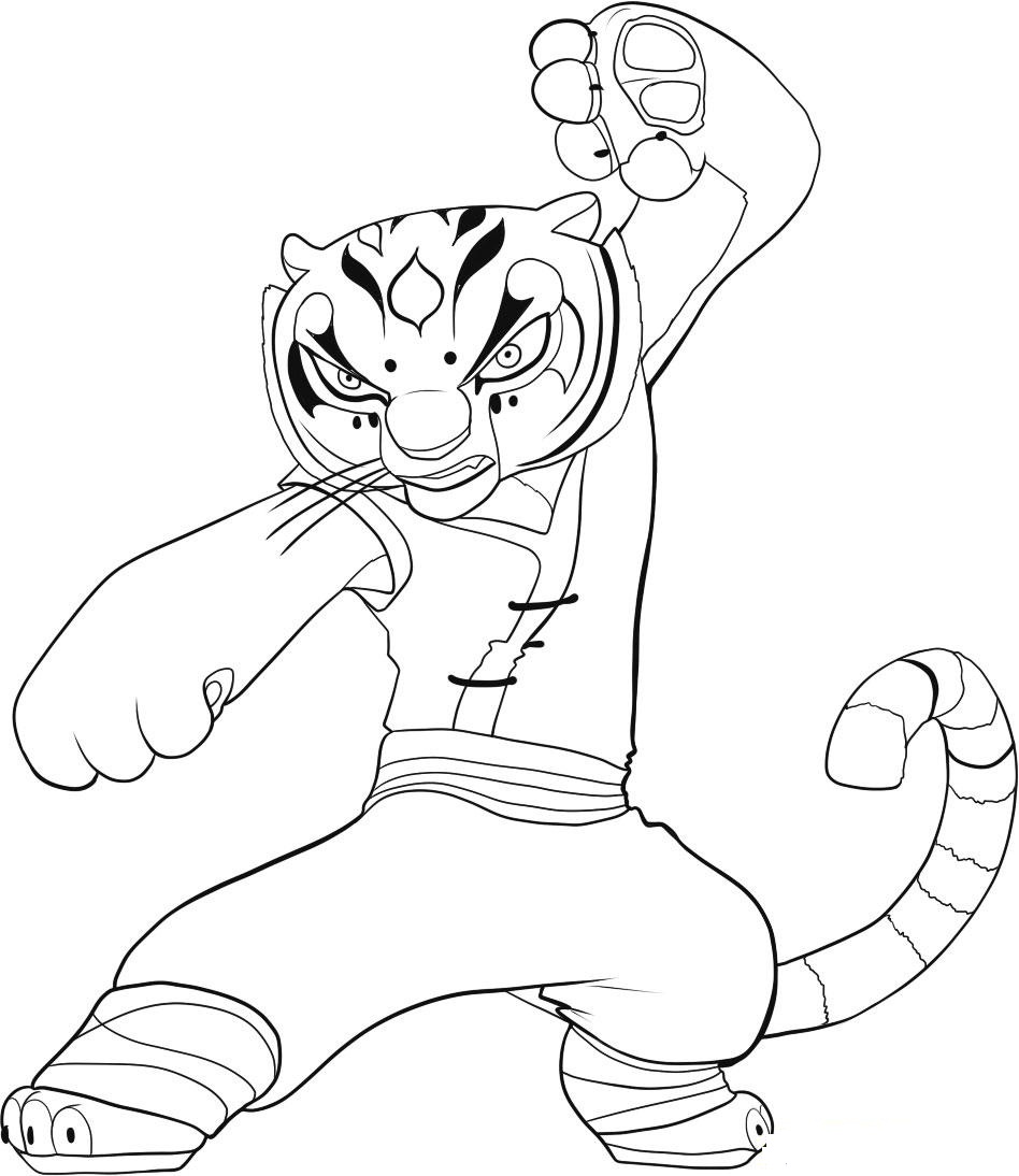 948x1094 How To Draw Kung Fu Panda Tigress