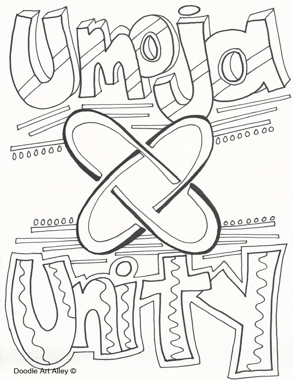 1024x1325 Kwanzaa Coloring Pages Doodle Art Alley Umoja Picture High