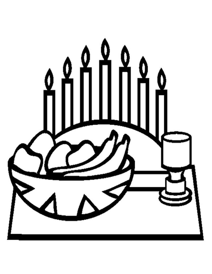 Kwanzaa Symbols Coloring Pages