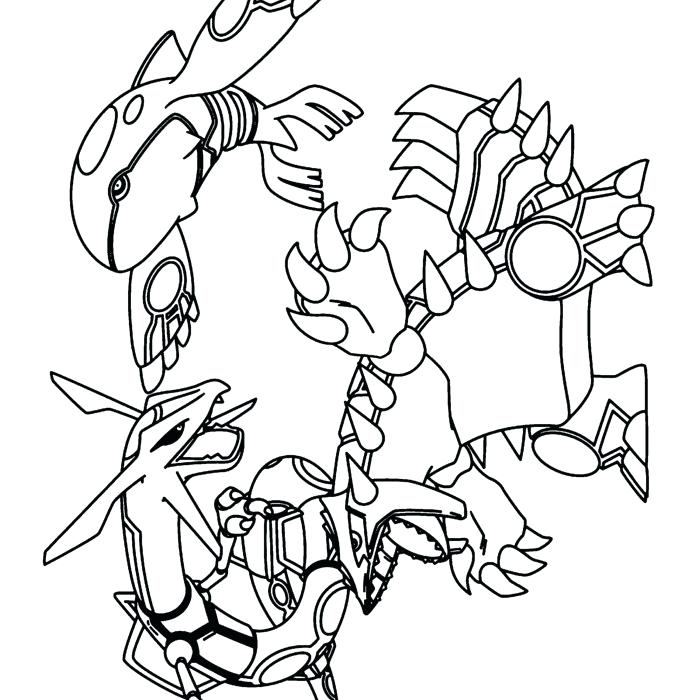 Kyogre Coloring Page